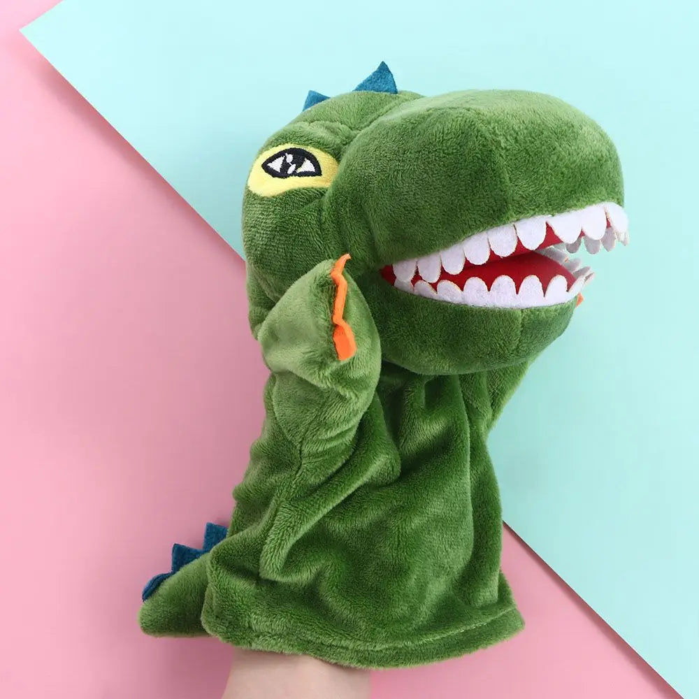Educational  Stuffed Animals Dinosaur Stuffed  Bear Shark Animal Puppet Finger Puppet Hand Finger Puppet Plushed