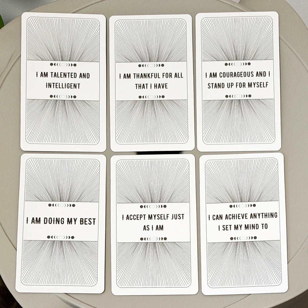 54 Pcs Self Love Affirmations Cards 10.3 X 6 Cm for Daily Inspiration, Manifestation & Mindfulness - Positive Quote Cards