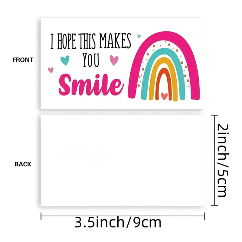 50 Sheets/pack I Hope This Makes You Smile, Thank You Cards, Shopping Greeting Cards, Buy Thank You Cards For Customers