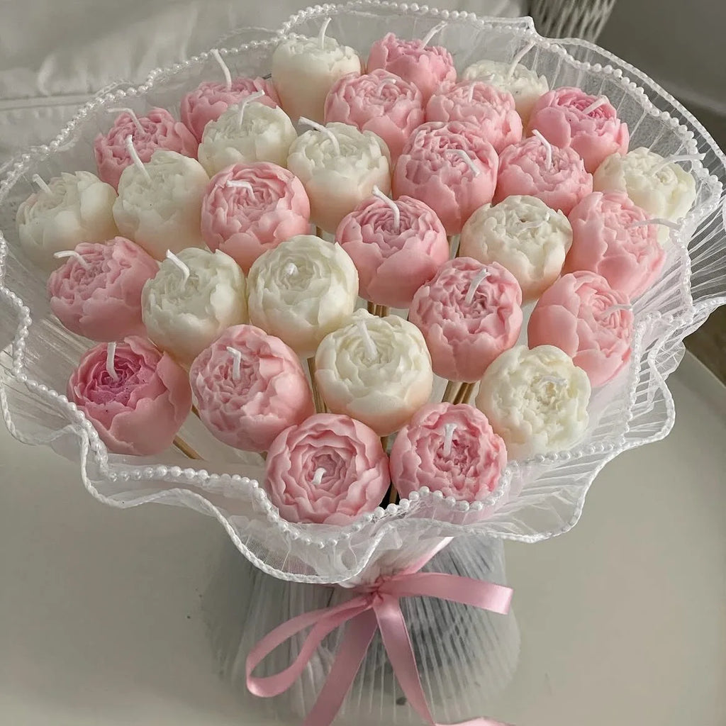 1Pc Romantic Rose Bud Scented Candles Smokeless Room Decorative Candle Valentine's Day Wedding Birthday Party Decoration Gifts