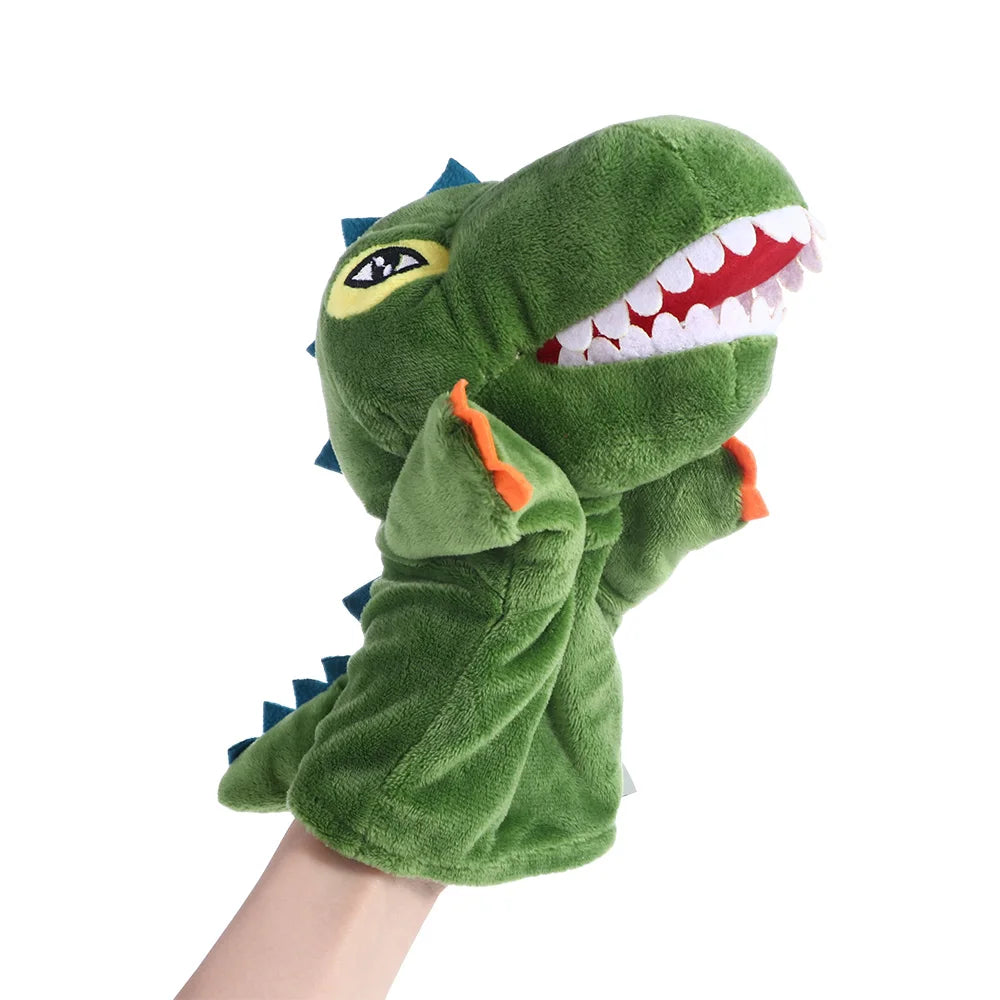 Educational  Stuffed Animals Dinosaur Stuffed  Bear Shark Animal Puppet Finger Puppet Hand Finger Puppet Plushed