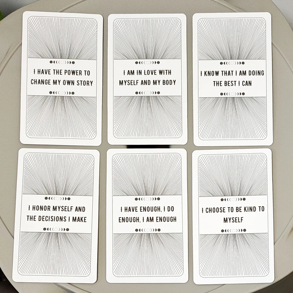 54 Pcs Self Love Affirmations Cards 10.3 X 6 Cm for Daily Inspiration, Manifestation & Mindfulness - Positive Quote Cards