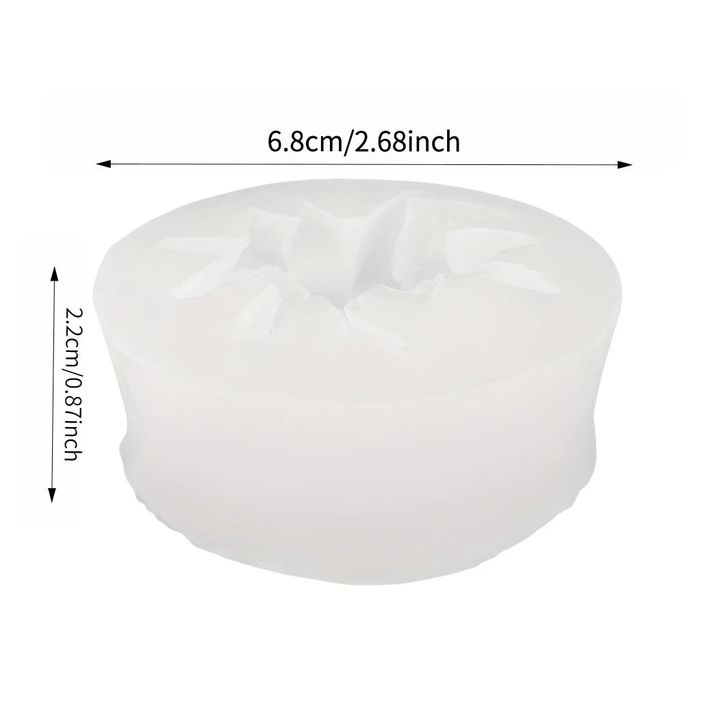 3D Rose Silicone Candle Mold, Soap Mold - Realistic Petal Design, Easy to Demold, Suitable for DIY Handmade Scented Candles, Soap, Resin Crafts, Clay, Plaster, Wedding and Valentine's Day Romantic Gift Options, Clay Mold, Pla