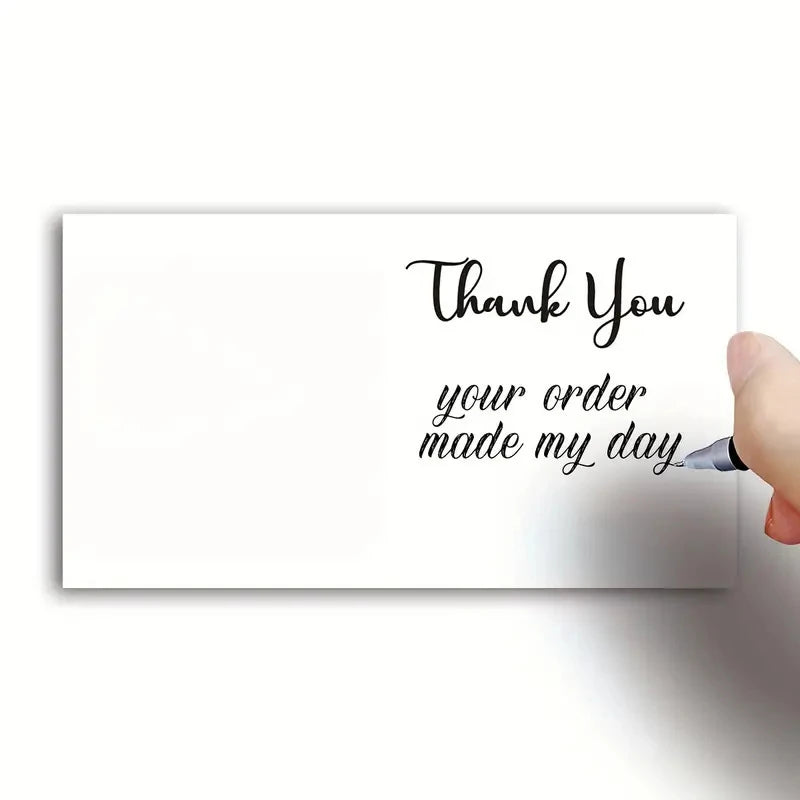 50 Sheets/pack I Hope This Makes You Smile, Thank You Cards, Shopping Greeting Cards, Buy Thank You Cards For Customers
