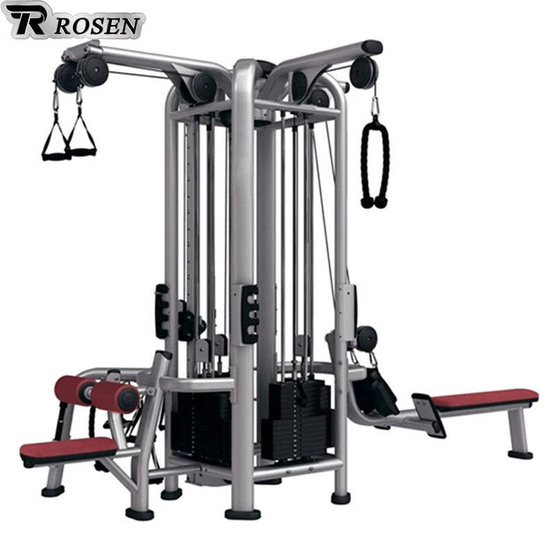 Commercial Home Use 4 Station Multi-Function Gym Equipment ABS Strength Training Workout Machines for Body Building