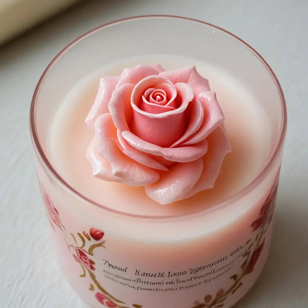 3D Rose Silicone Candle Mold, Soap Mold - Realistic Petal Design, Easy to Demold, Suitable for DIY Handmade Scented Candles, Soap, Resin Crafts, Clay, Plaster, Wedding and Valentine's Day Romantic Gift Options, Clay Mold, Pla