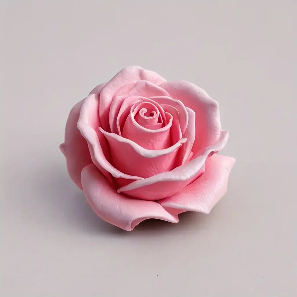 1 Rose Silicone Candle Mold - 3D Floral Design, Suitable for DIY Scented Candles, Epoxy Resin Crafts, Jewelry Casting, Home Decoration, Wedding and Valentine's Day Gifts, Romantic Gift Projects | Flower Candle Mold | Detailed