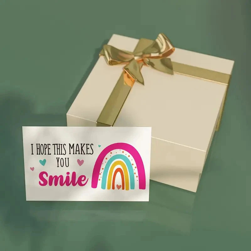 50 Sheets/pack I Hope This Makes You Smile, Thank You Cards, Shopping Greeting Cards, Buy Thank You Cards For Customers