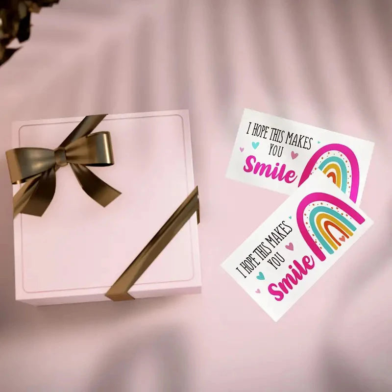 50 Sheets/pack I Hope This Makes You Smile, Thank You Cards, Shopping Greeting Cards, Buy Thank You Cards For Customers