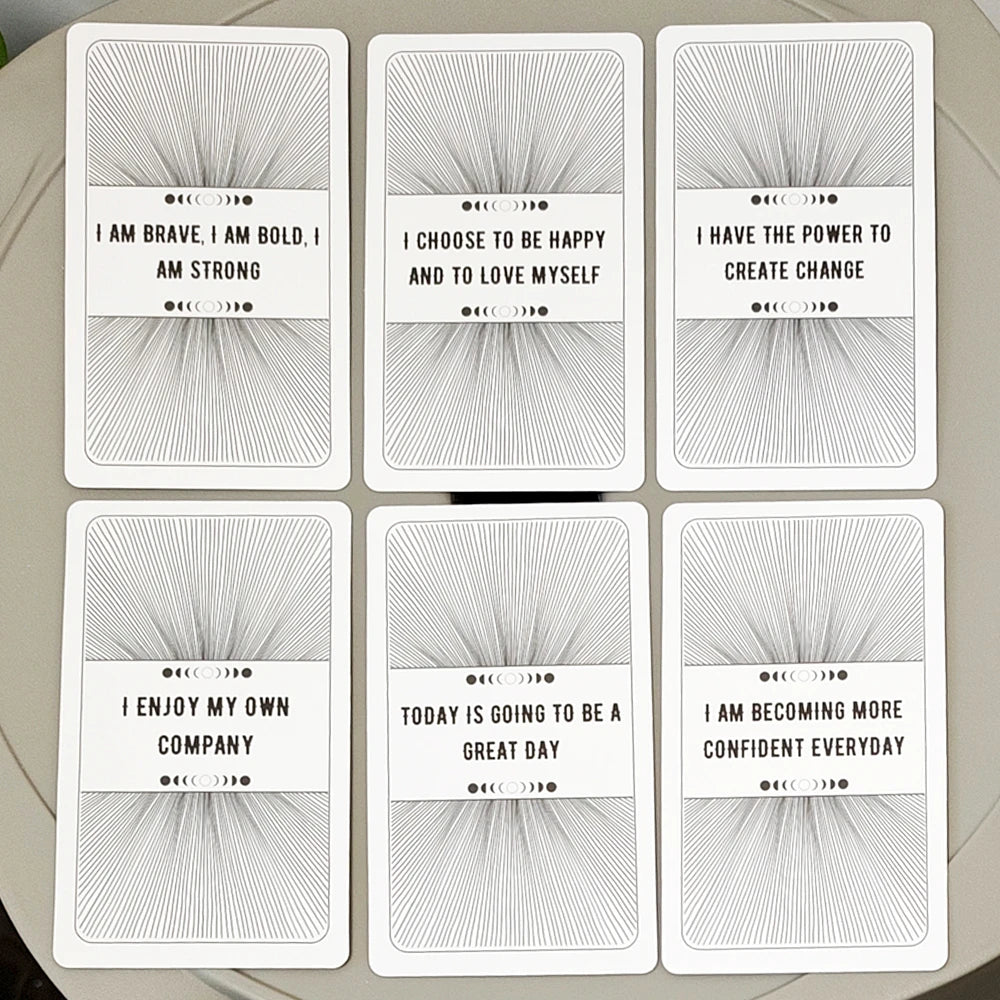 54 Pcs Self Love Affirmations Cards 10.3 X 6 Cm for Daily Inspiration, Manifestation & Mindfulness - Positive Quote Cards